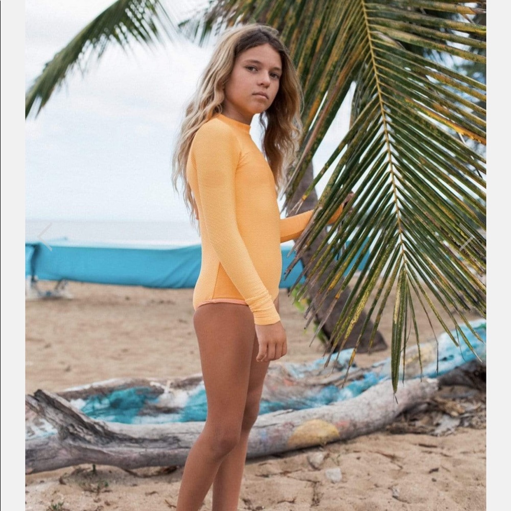 Long sleeve girls one piece suit